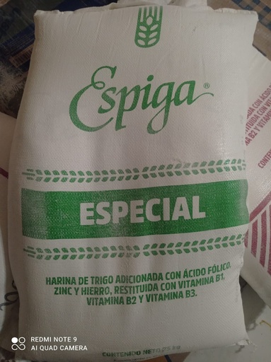 [HARINA ESPIGA] COSTAL DE HARINA PANIFICABLE (25 KG) [ESPIGA]